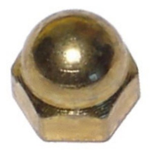 Midwest Fastener Acorn Nut, #4-40, Solid Brass, 15 PK 61061